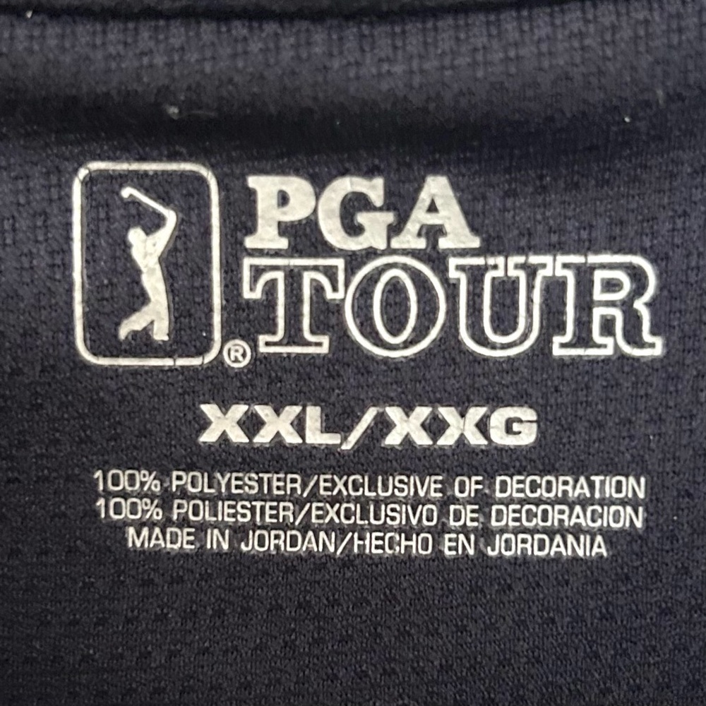 PGA Tour Relaxed Fit Golf Shirt Polo Short Sleeve Stretch Navy Blue Size XXL - Picture 2 of 11